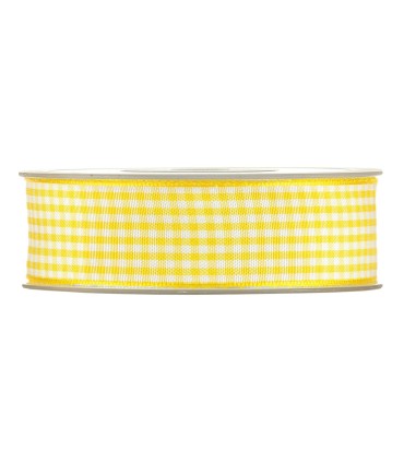 Cinta Vichy 25mm x20m amarilla