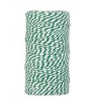 Cordón rústico bicolor verde y blanco 2mm x 100m