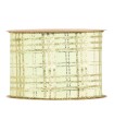 Cinta cuadro escocés oro brillo  63mm x10m
