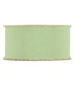 Cinta gasa organza verde claro 50mm x 10m