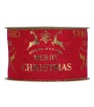 Cinta Navidad Merry Christmas renos 63mm x10m