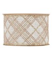 Cinta rombos oro y cobre brillante fondo gris 63mm x10m