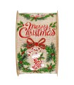 Cinta corona Navidad Merry C. Calcetin abetos 63mm x10m