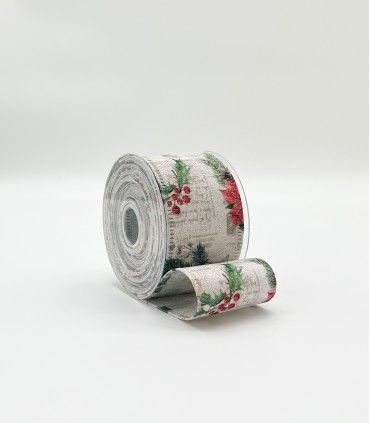 Cinta tnt muérdago y aceno 63mm x25m