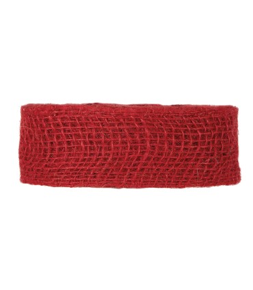 Cinta yute 50mm x20m rojo