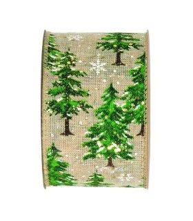 Cinta abetos nevados 63mm x10m