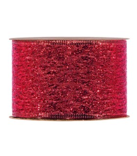 Cinta roja alambrada 63mmx10m