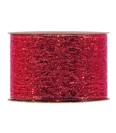 Cinta roja alambrada 63mmx10m