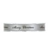 Cinta raso plata Merry Christmas negro 15mm x 25m