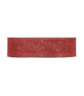 Cinta red, malla rojo brillante  40mm x50m