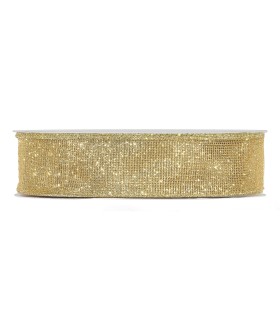 Cinta red, malla oro brillante  40mm x50m