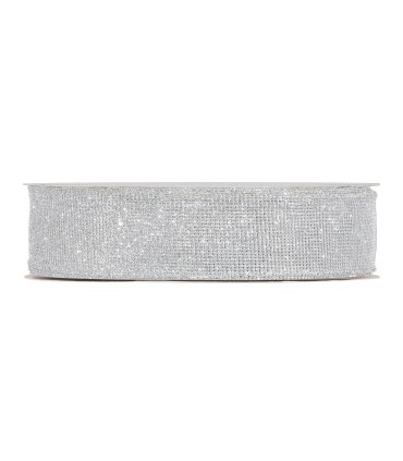 Cinta red, malla plata brillante  40mm x50m