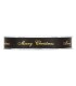 Cinta raso negro Merry Christmas oro 15mmx25m