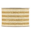 Cinta raya oro brillante fondo crudo 63mm x10m