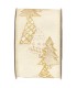 Cinta abetos oro y dibujo cobre brillante fondo crema 63mm x10m