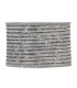 Cinta gris tipo yute con rayas brillante gris oscuro 63mm x10m