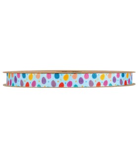 Cinta huevos colores fondo azul 10mm x20m