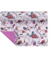 Bobina papel pájaros doble cara fucsia 70cmX50m