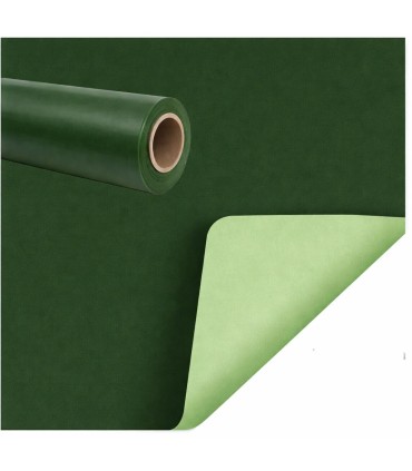 Bobina opaca cuadro lisa verde oscuro doble cara verde claro 70cm X 40m