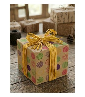Bobina kraft  círculos grandes colores  70cm x7.5 kilos