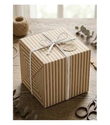 Bobina kraft rayas blancas 70cm x7.5kilos