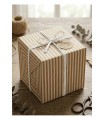 Bobina papel kraft raya blanca 70cmX7.5Kg