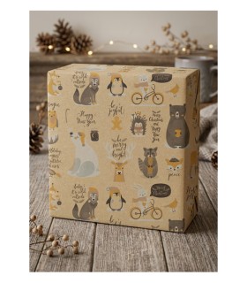 Bobina kraft  animales 70x7.5kilos