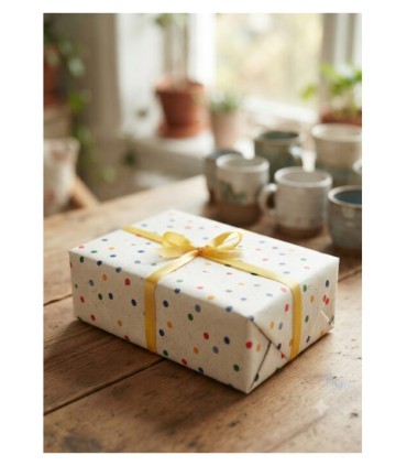 Bobina fibra de remolacha 70cm x7.5 kilos puntos colores