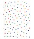 Bobina papel fibra de remolacha puntos colores  70cmX7.5Kg
