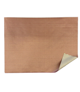 Bobina kraft rayas rojas 62cm x100m