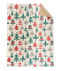 Bobina papel kraft abetos verdes y rojos 62cm x 5 kilos
