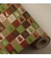 Bobina 62cm x 4 kilos  kraft  reciclado  Abetos