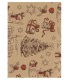 Bobina papel kraft muñecos de nieve regalos granate 70cmX7.5Kg