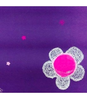 Bobina fucsia y blanco