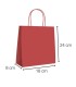 bolsa asa retorcida rojo