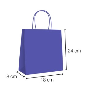 bolsas retorcidas azul