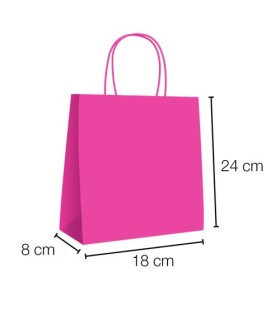 bolsa papel rosa fucsia