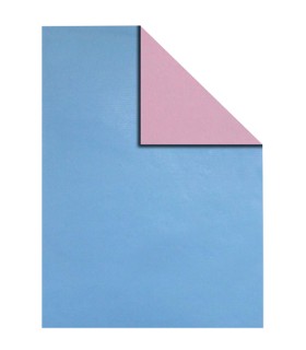 Bobina papel de regalo rosa azul doble cara