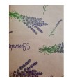 Bobina papel kraft natural lavanda  62cmX100m