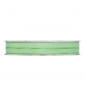 Cinta estrecha verde y blanca 7x20