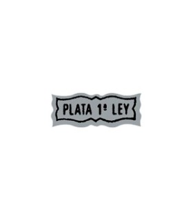 Etiqueta plata de 1 ley