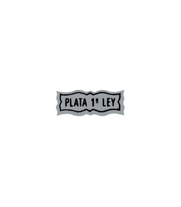Etiqueta plata de 1 ley